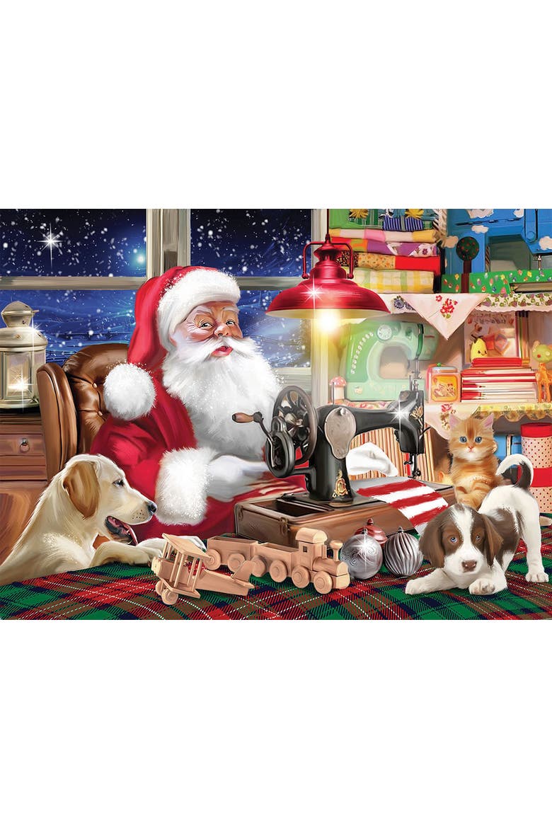 Santa at Work 1000 piece Jigsaw Puzzle for Adults, Alternate, color, Multicolor