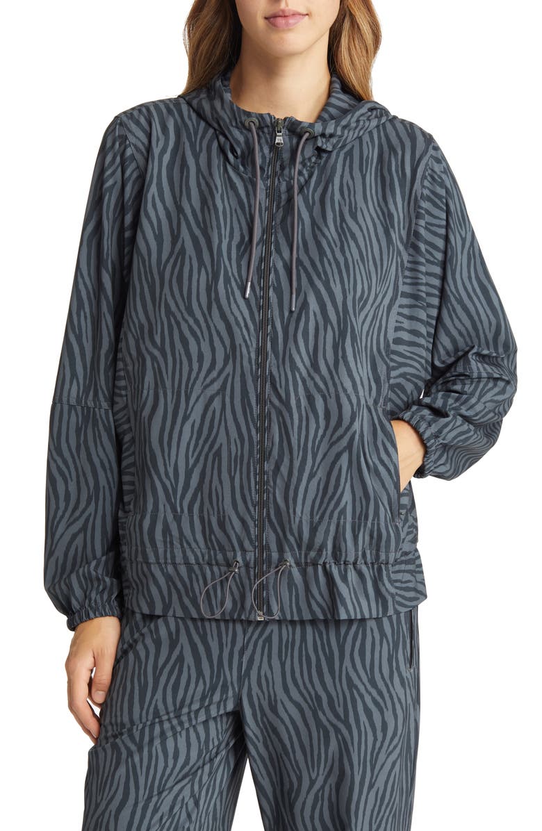 Tommy Bahama Alicia Zesty Zebra Zip Jacket, Alternate, color, 