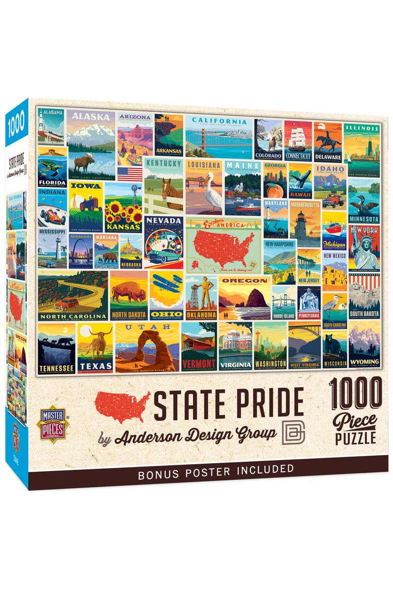 State Pride 1000 Piece Jigsaw Puzzle, Main, color, Multicolor