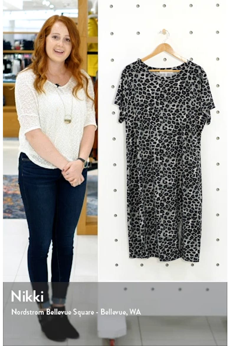 Side Slit Midi T-Shirt Dress video