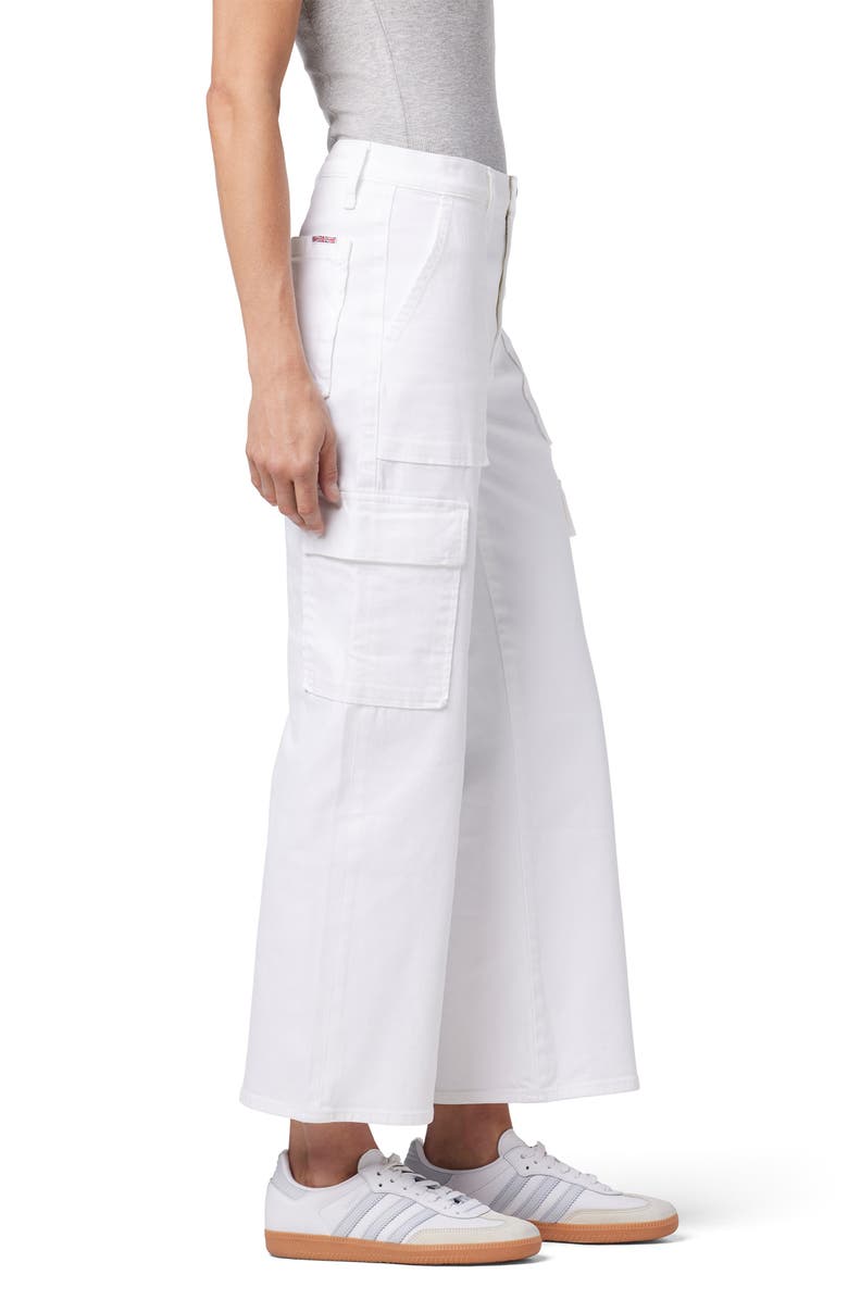 Hudson Jeans Rosalie High Waist Crop Wide Leg Jeans, Alternate, color, White