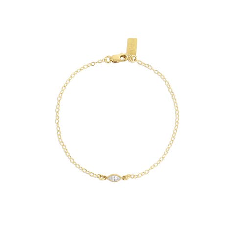 Marquise Birthstone Bracelet