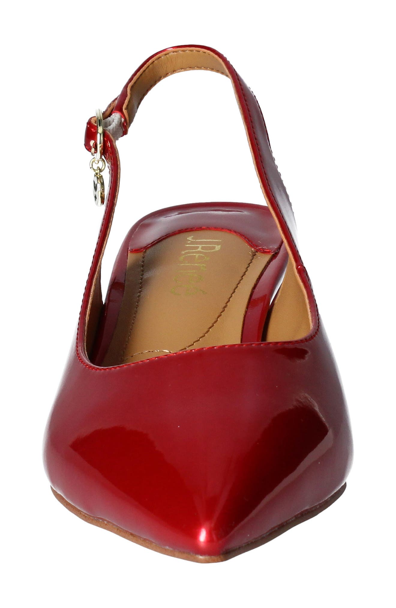 J.Renée Shayanne Slingback Pointed Toe Pump, Alternate, color, RED