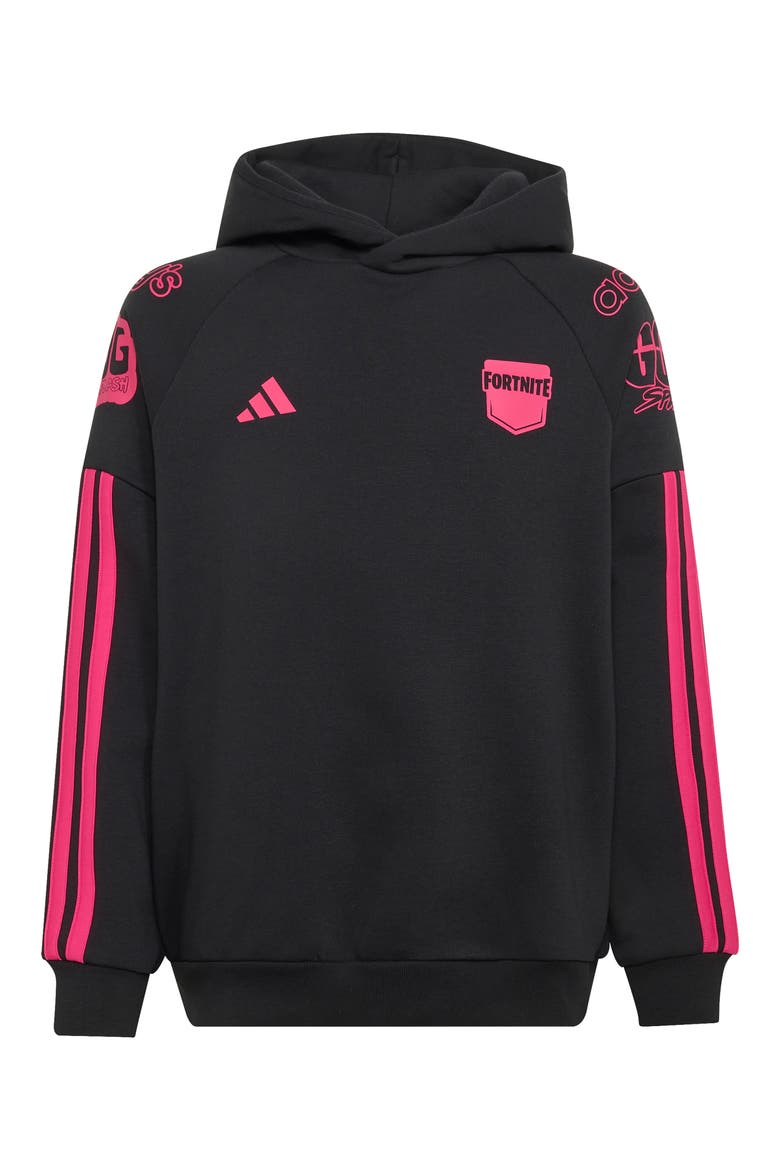 Kids' Fortnite Graphic Hoodie, Main, color, BLACK/ REAL MAGENTA