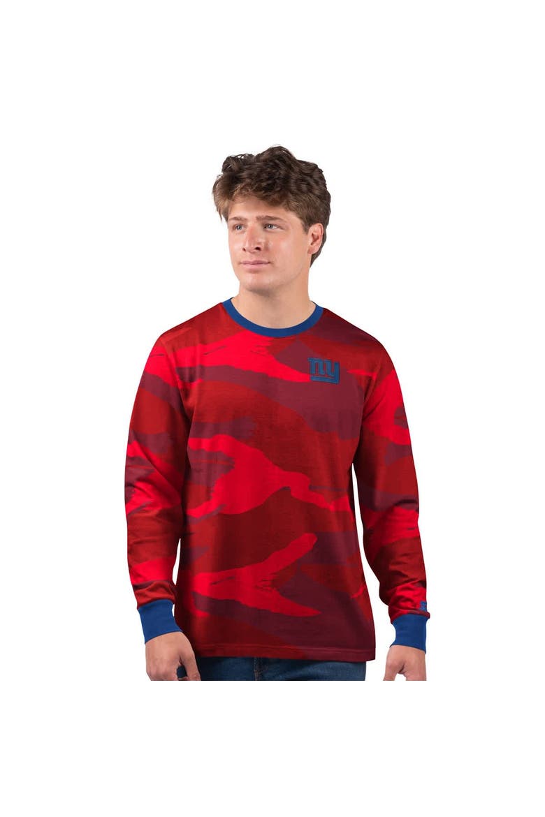 Men's Starter Red New York Giants Thursday Night Gridiron Long Sleeve T-Shirt, Main, color, Red