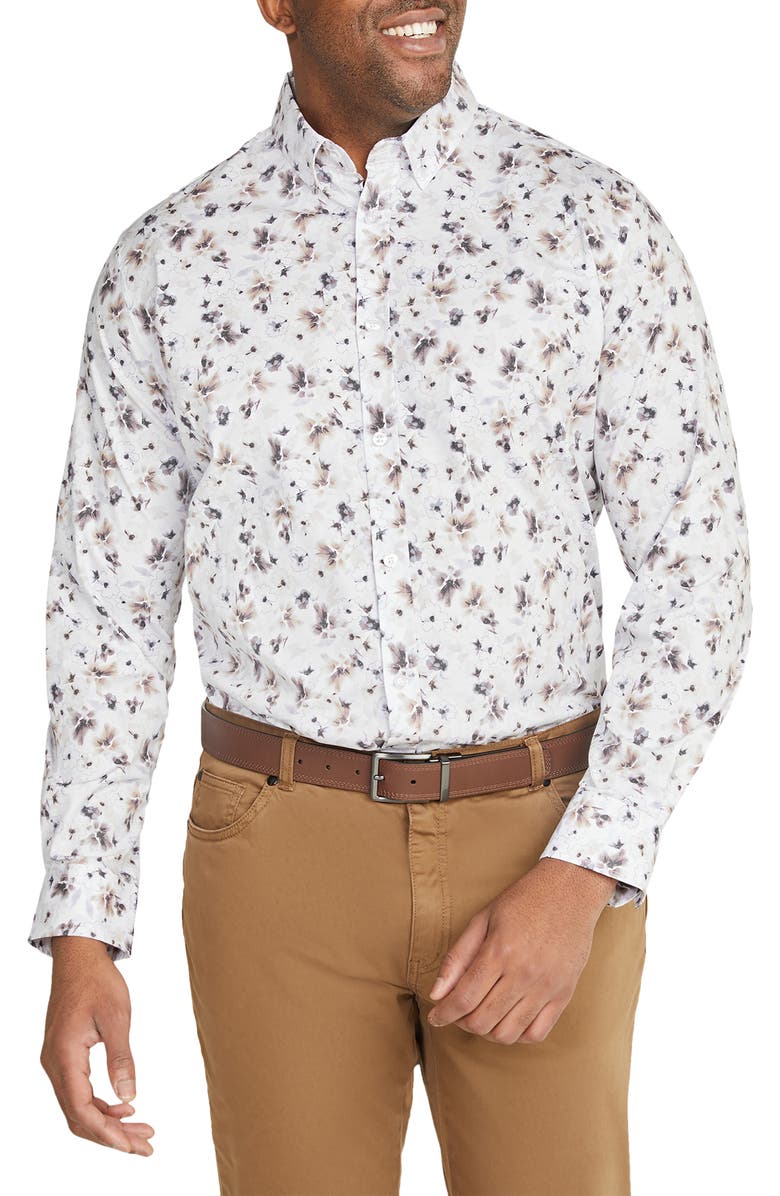 Johnny Bigg Norton Floral Stretch Button-Up Shirt, Main, color, 
