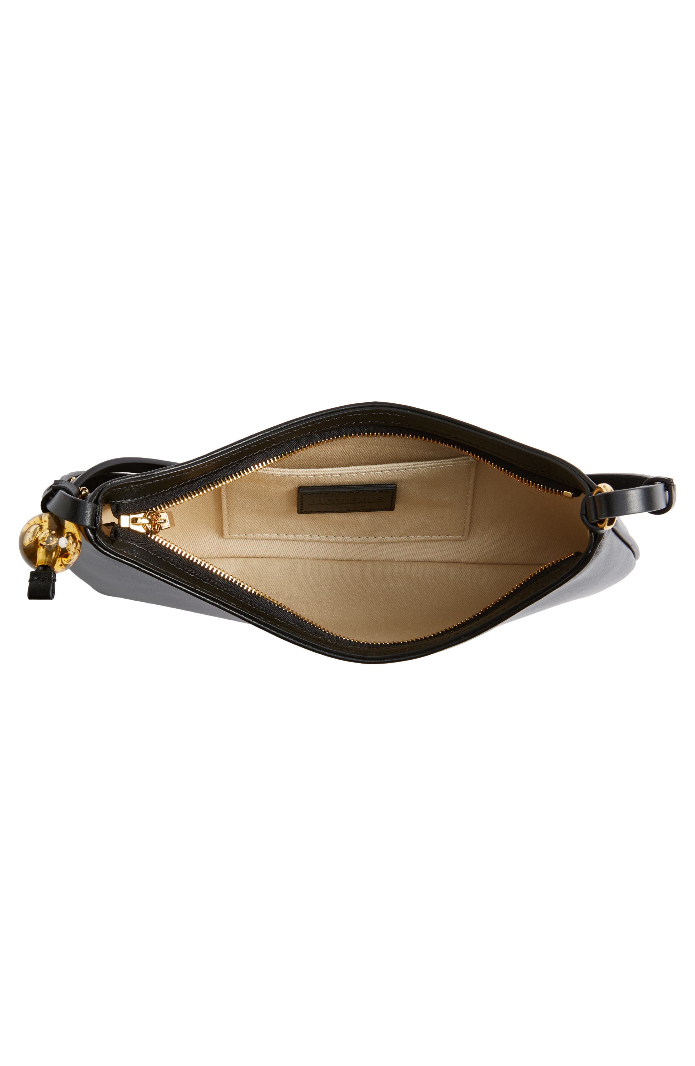Jacquemus Le Bisou Leather Shoulder Bag, Alternate, color, 