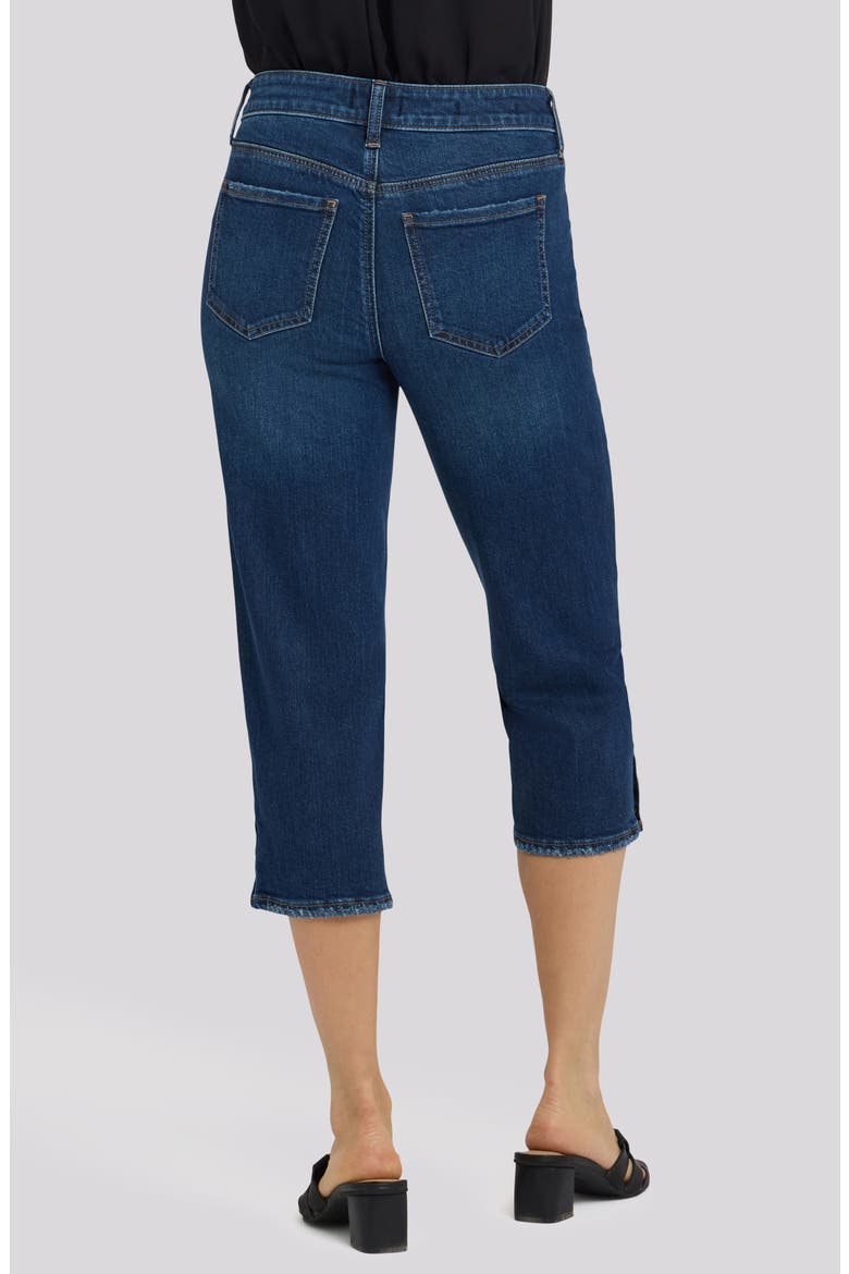Marilyn Button Cuff Crop Capri Jeans, Alternate, color, SUNSET VILLA