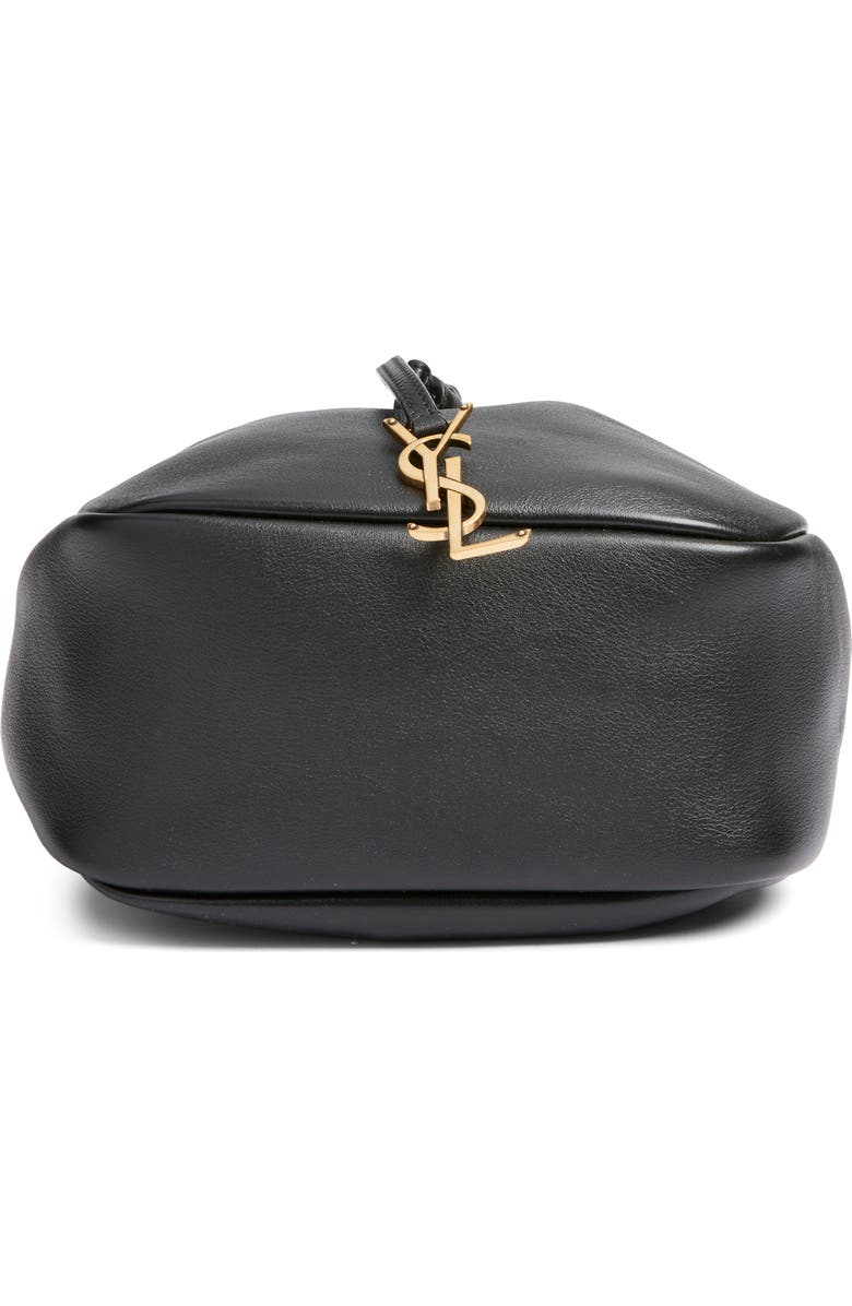 Saint Laurent PARIS VII BUCKET, Alternate, color, Noir/ Caramel Cognac