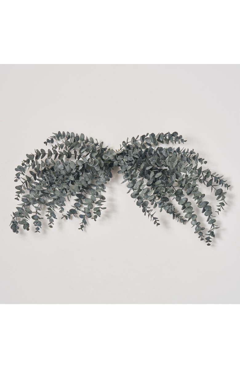 Darby Creek Trading Midnight Eucalyptus Fall Halloween Mantel Swag, Main, color, Black