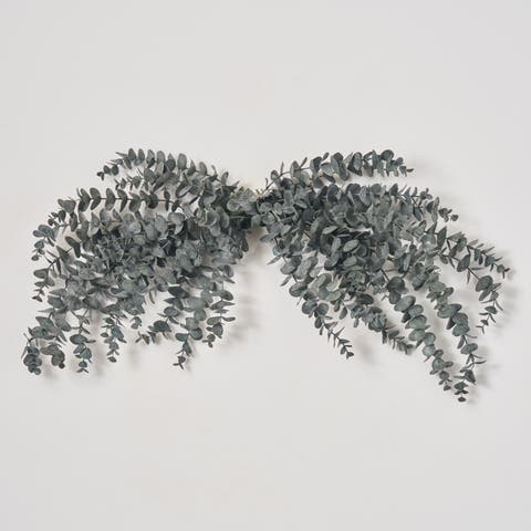 Midnight Eucalyptus Fall Halloween Mantel Swag