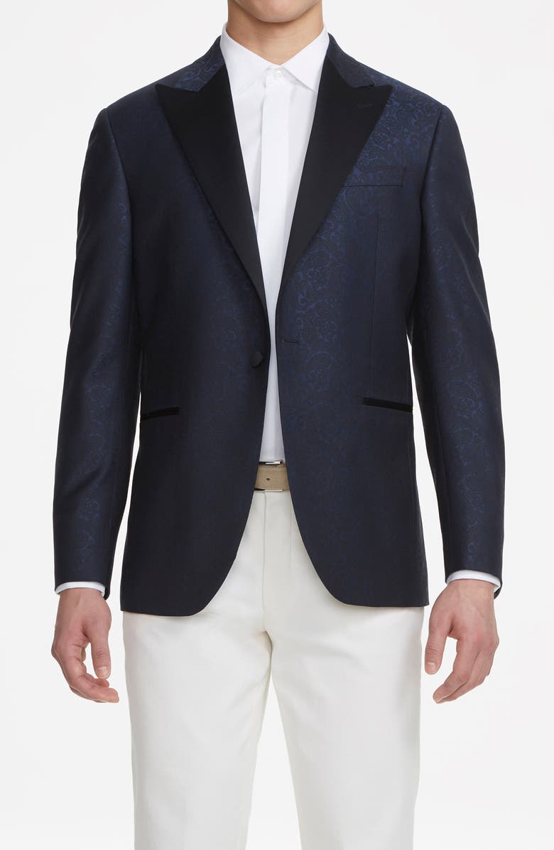 Jack Victor Elwood Tuxedo Jacket, Alternate, color, Blue