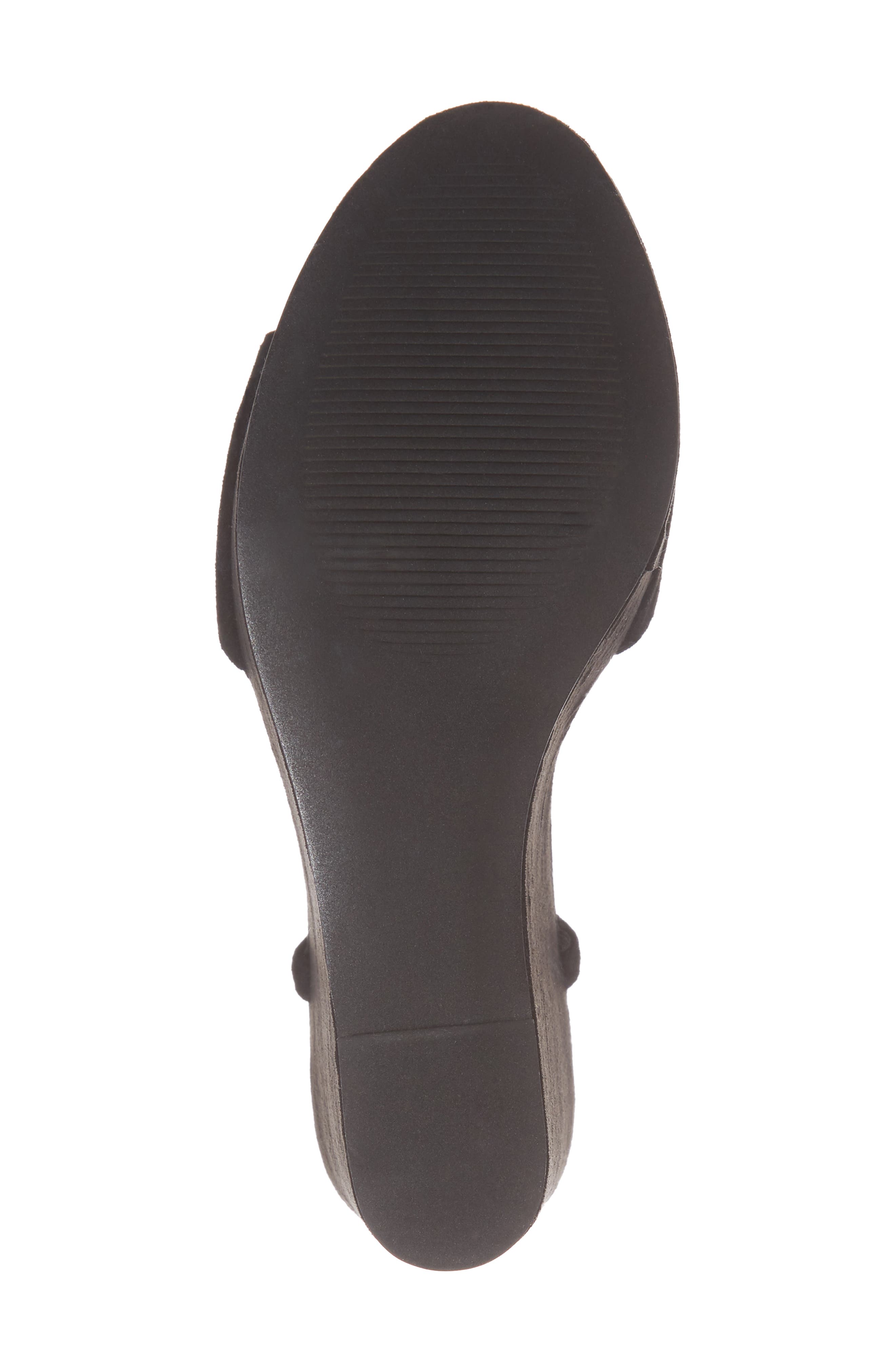 Truce Wedge Sandal, Alternate, color, BLACK SUEDE