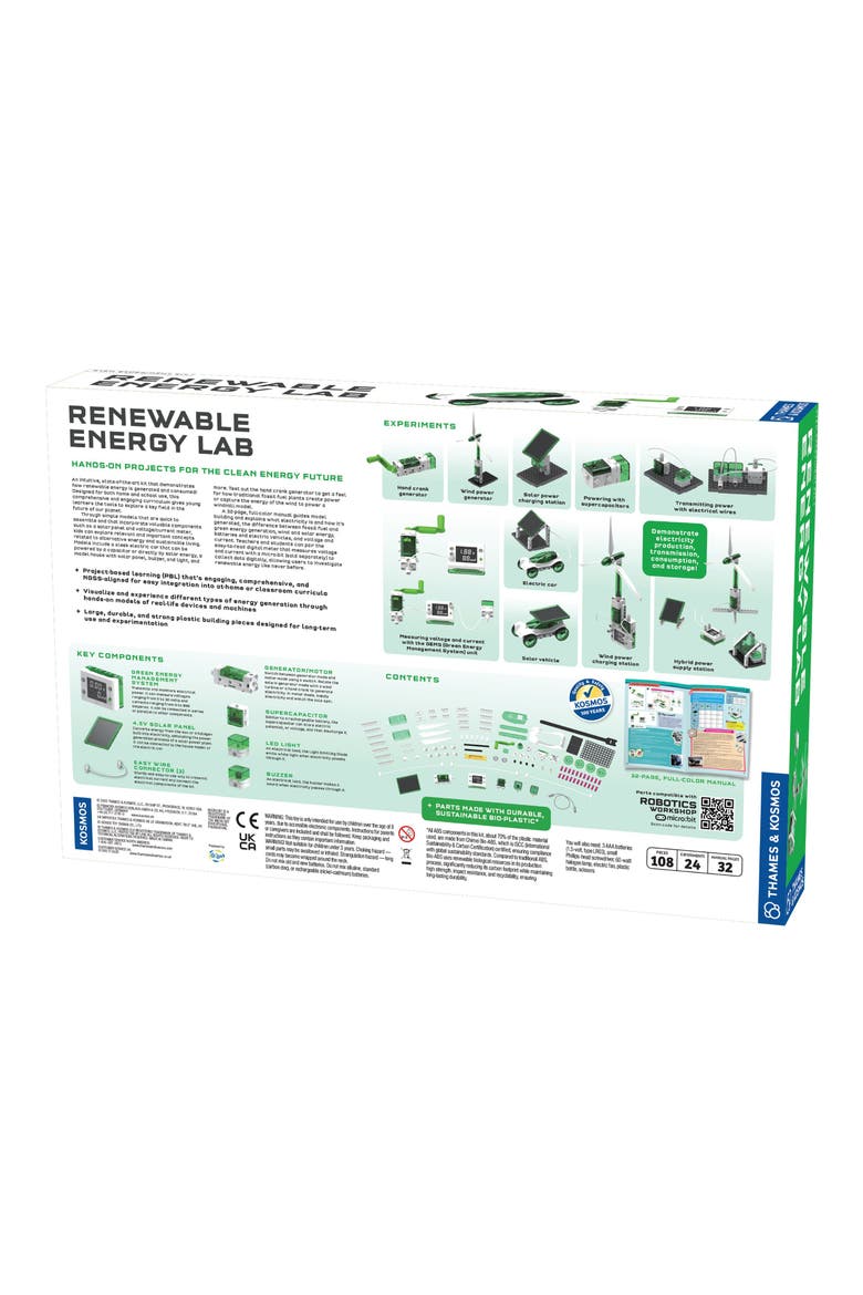 Renewable Energy Lab Kit, Alternate, color, MULTICOLORED