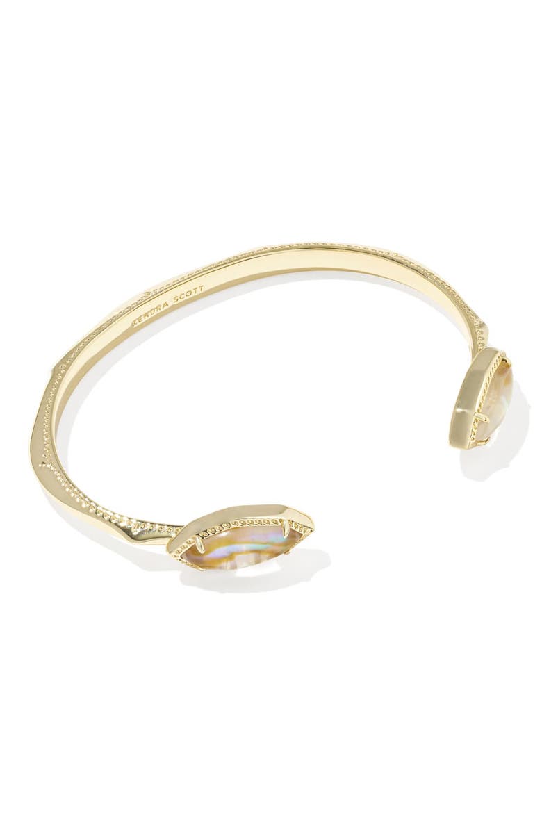 Ophelia Shell Cuff Bracelet, Alternate, color, GOLD IRIDESCENT ABALONE