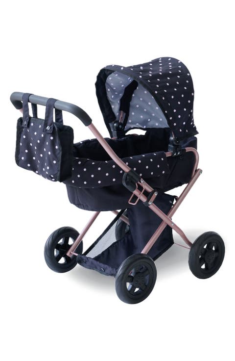Olivia's Little World Polka Dot Convertible Baby Doll Stroller
