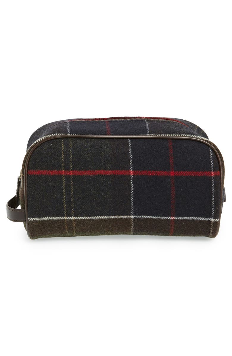Barbour Tartan Dopp Kit, Alternate, color,
