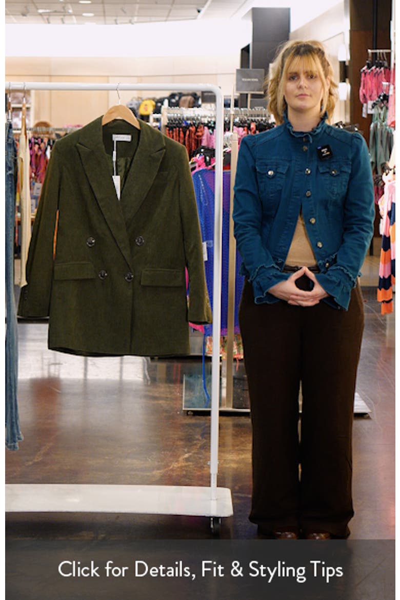Madi Double Breasted Corduroy Blazer video