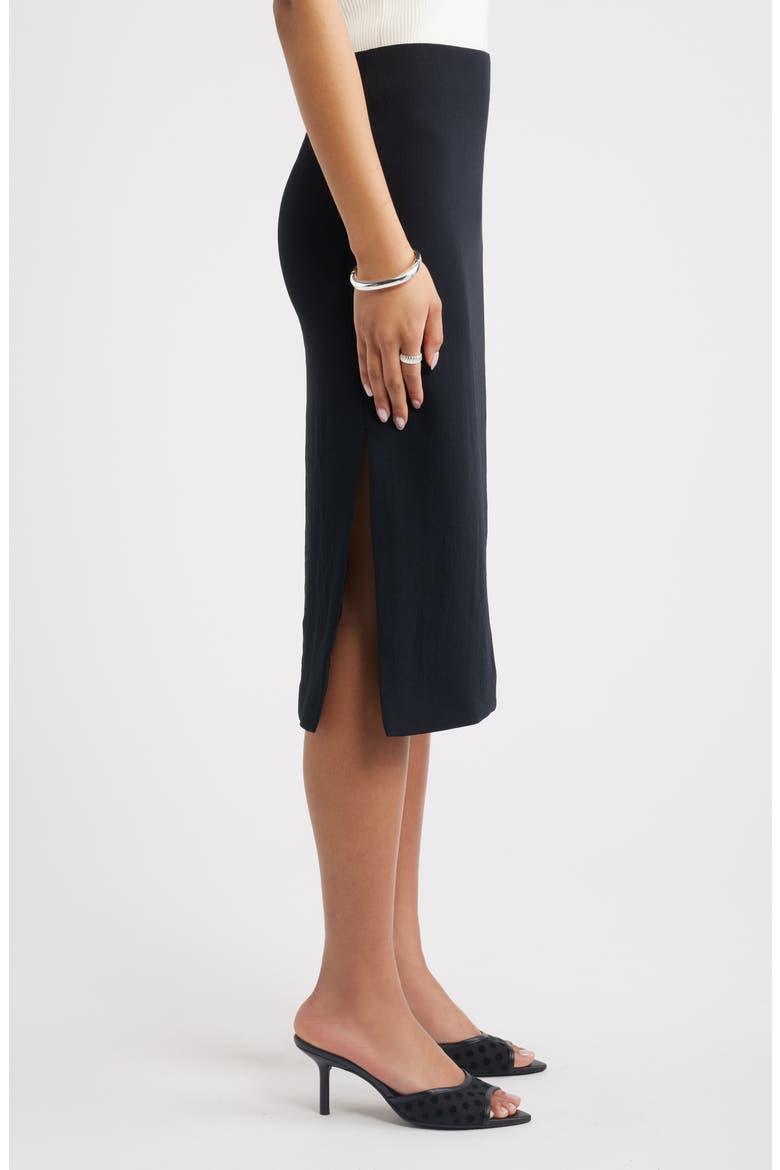 The Curator Pencil Skirt, Alternate, color, BLACK
