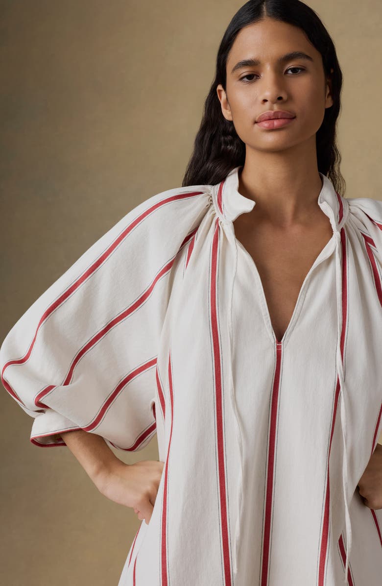 Faherty Zoe Tideweave Stripe Organic Cotton Shift Dress, Alternate, color, Northbay Stripe