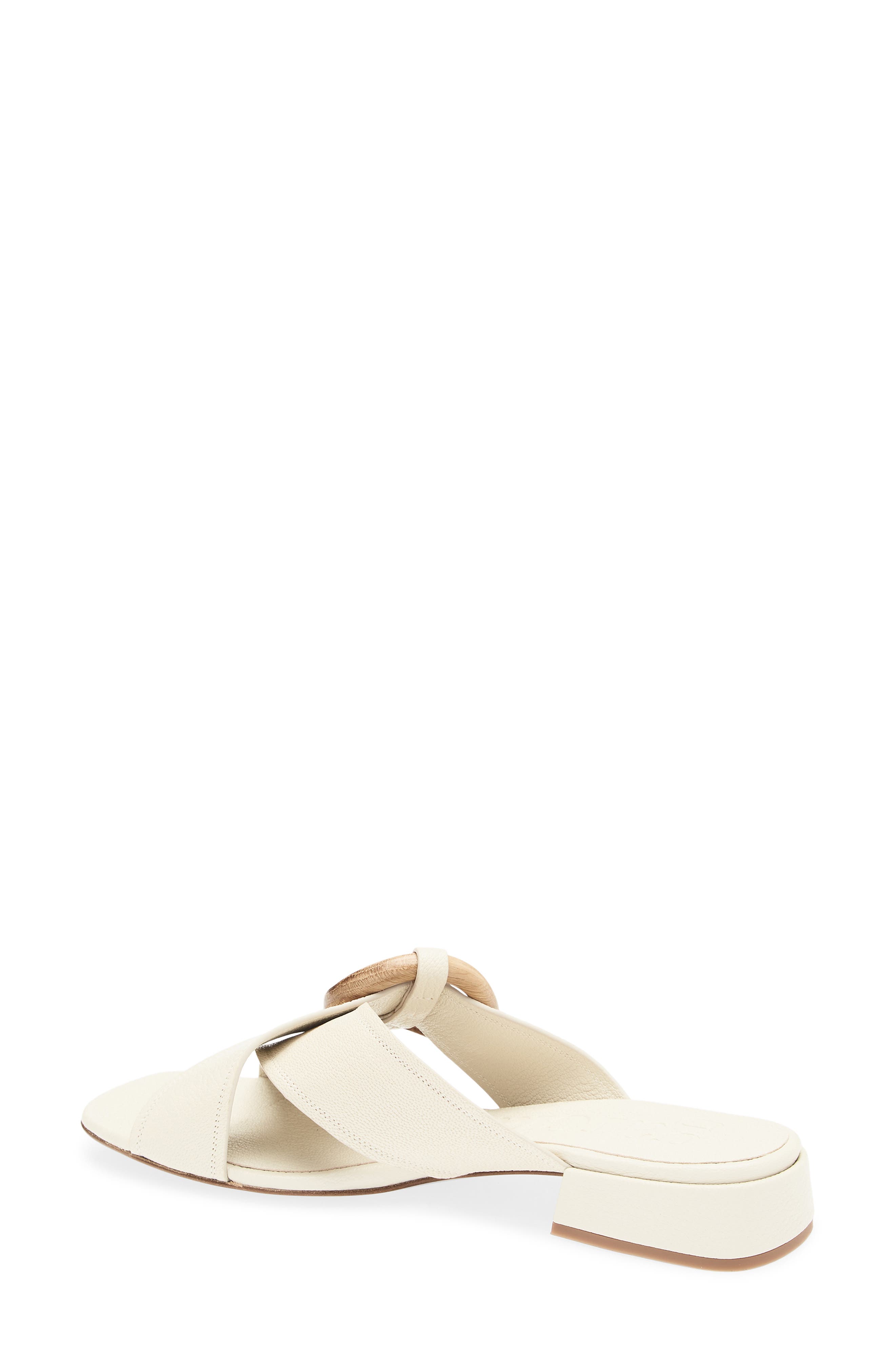 Pedro Garcia Edem Slide Sandal, Alternate, color, Ivory Petitgrain-Oak