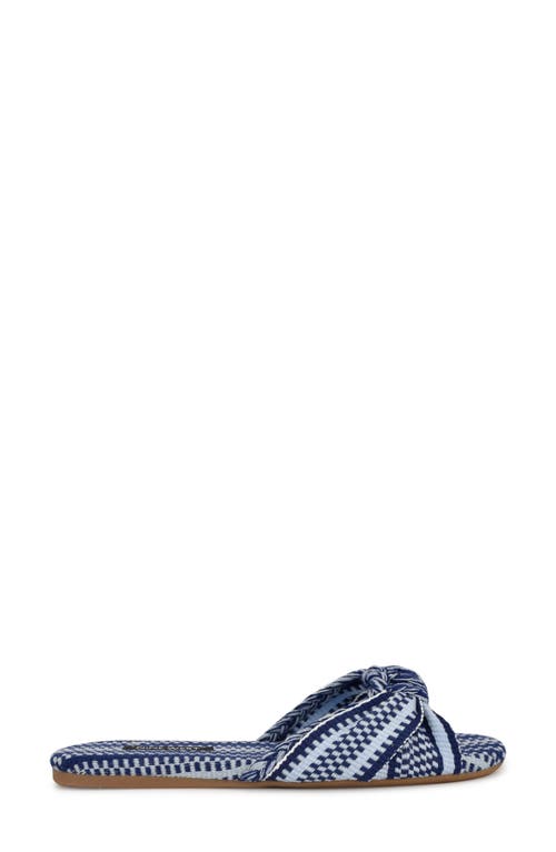 Nine West Lalta Slide Sandal In Medium Blue
