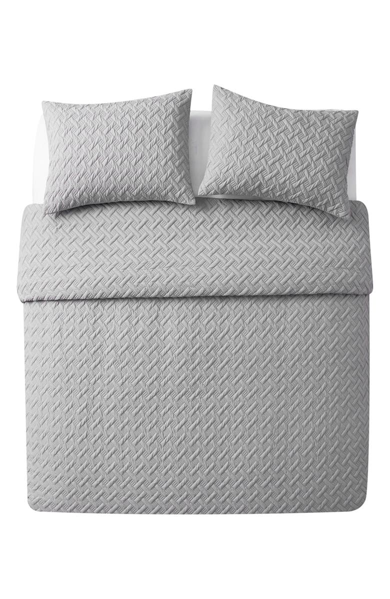 VCNY HOME Nina Embossed Comforter Set - Full/Queen, Main, color, Grey