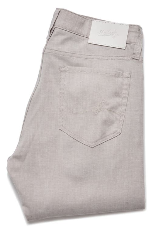 34 Heritage Charisma Straight Leg Twill Pants In Cream Cross Twill