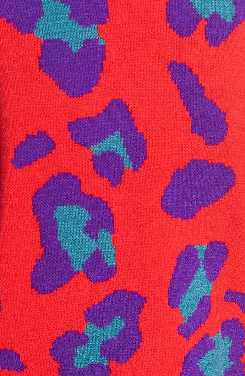 BLANKNYC Leopard Intarsia Sweater, Alternate, color, 