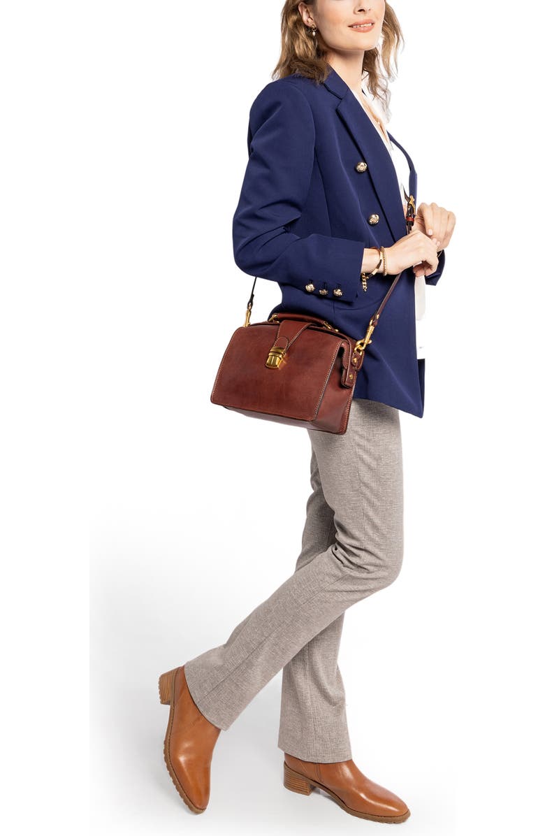 OLD TREND Doctor Transport Leather Satchel, Alternate, color, Brown