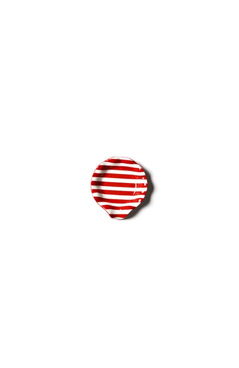 Red Stripe Ruffle Spoon Rest