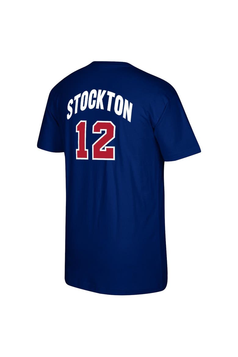 Men's Mitchell & Ness John Stockton Navy USA Basketball 1992 Dream Team Name & Number T-Shirt, Alternate, color, Navy