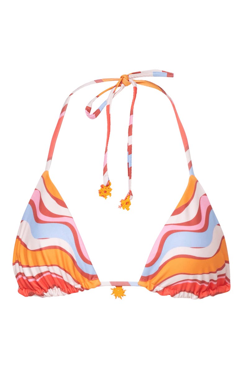 Maaji Swizzle Blossom Balmy Reversible Bikini Top, Alternate, color, 