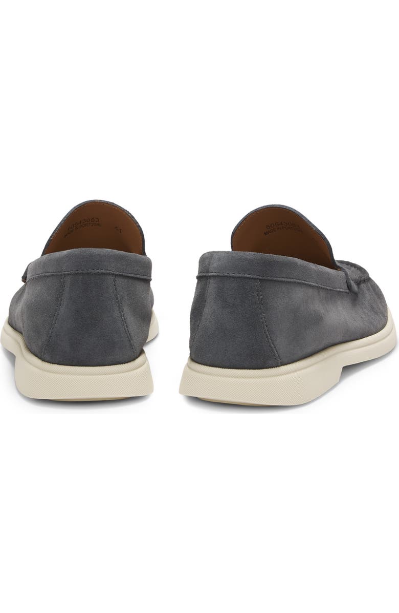 BOSS Sienne Moc Toe Loafer, Alternate, color, Dark Grey