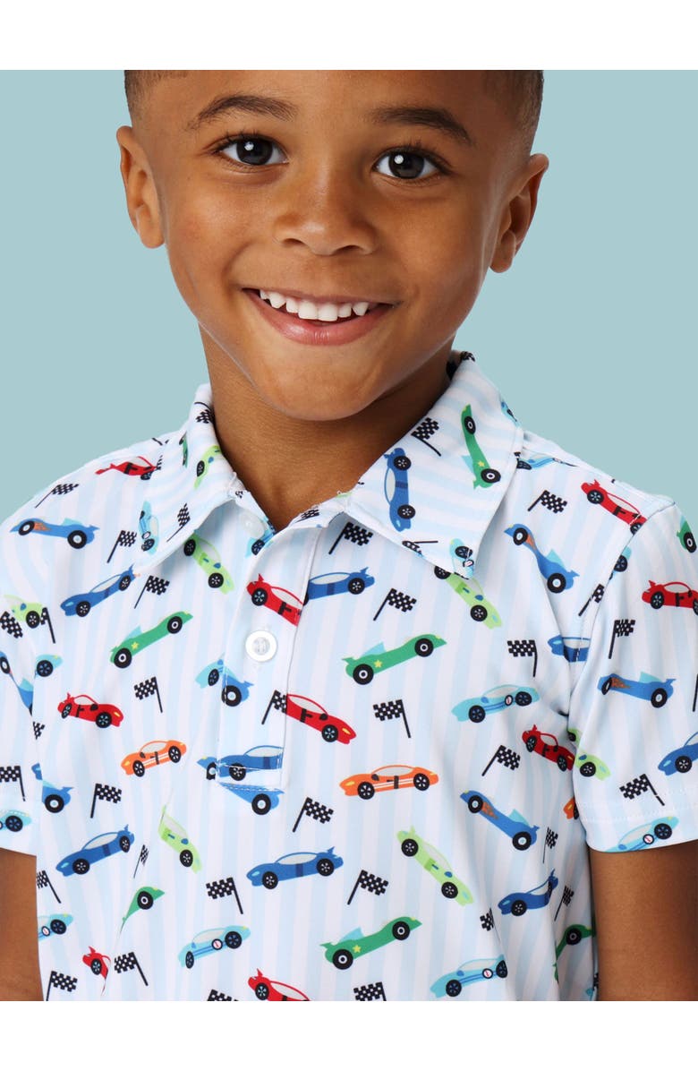 RuggedButts Knit Short Sleeve Performance Polo, Alternate, color, Tiny Let's Roll