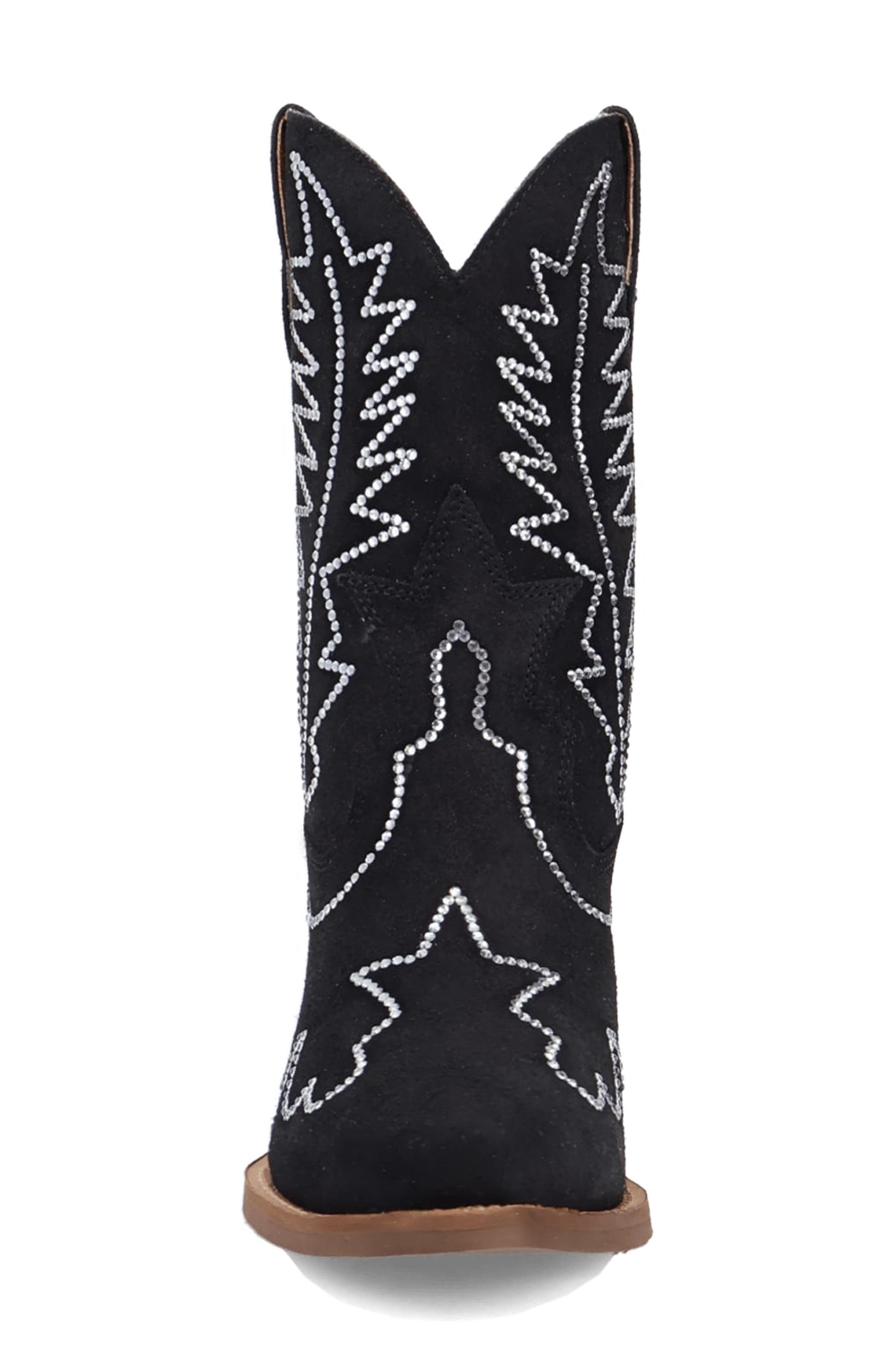 Dingo Tiny Pony Rhinestone Western Boot, Alternate, color, Black