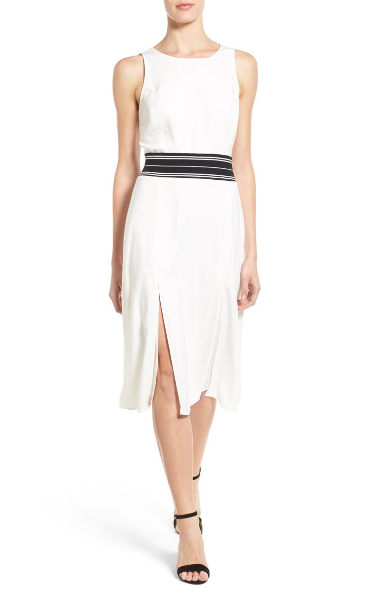 Trouvé Open Back Midi Dress, Main, color,