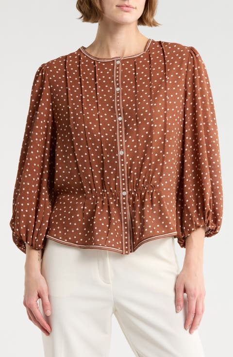 Bubble Sleeve Top