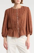 MAX STUDIO Bubble Sleeve Top