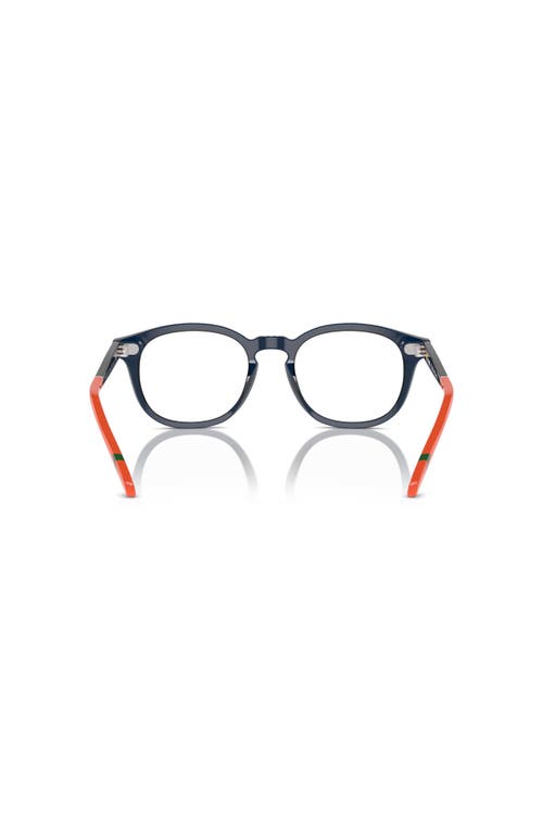 Polo Ralph Lauren 52mm Square Optical Glasses In Black