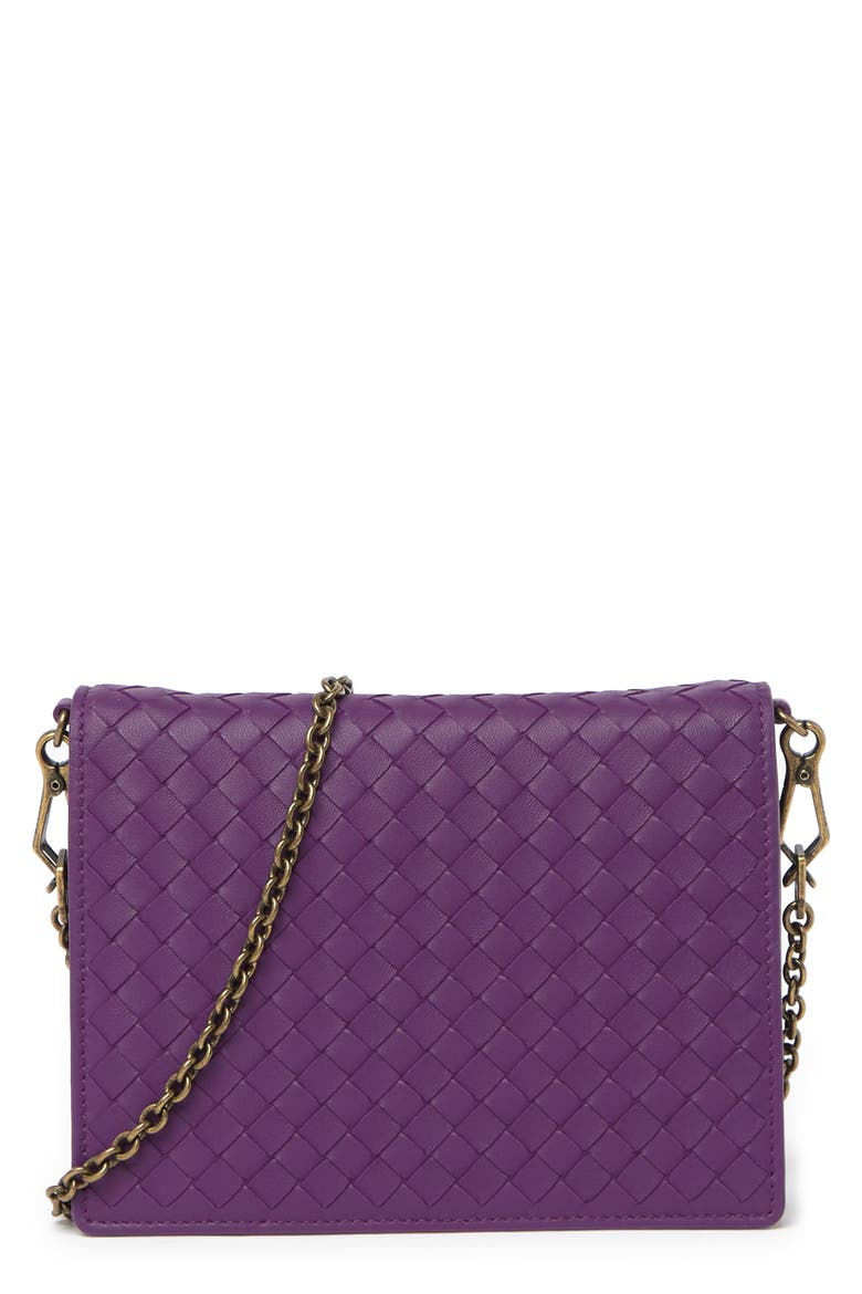 Woven Leather Crossbody Bag, Main, color, MONALISA/ MONALISA