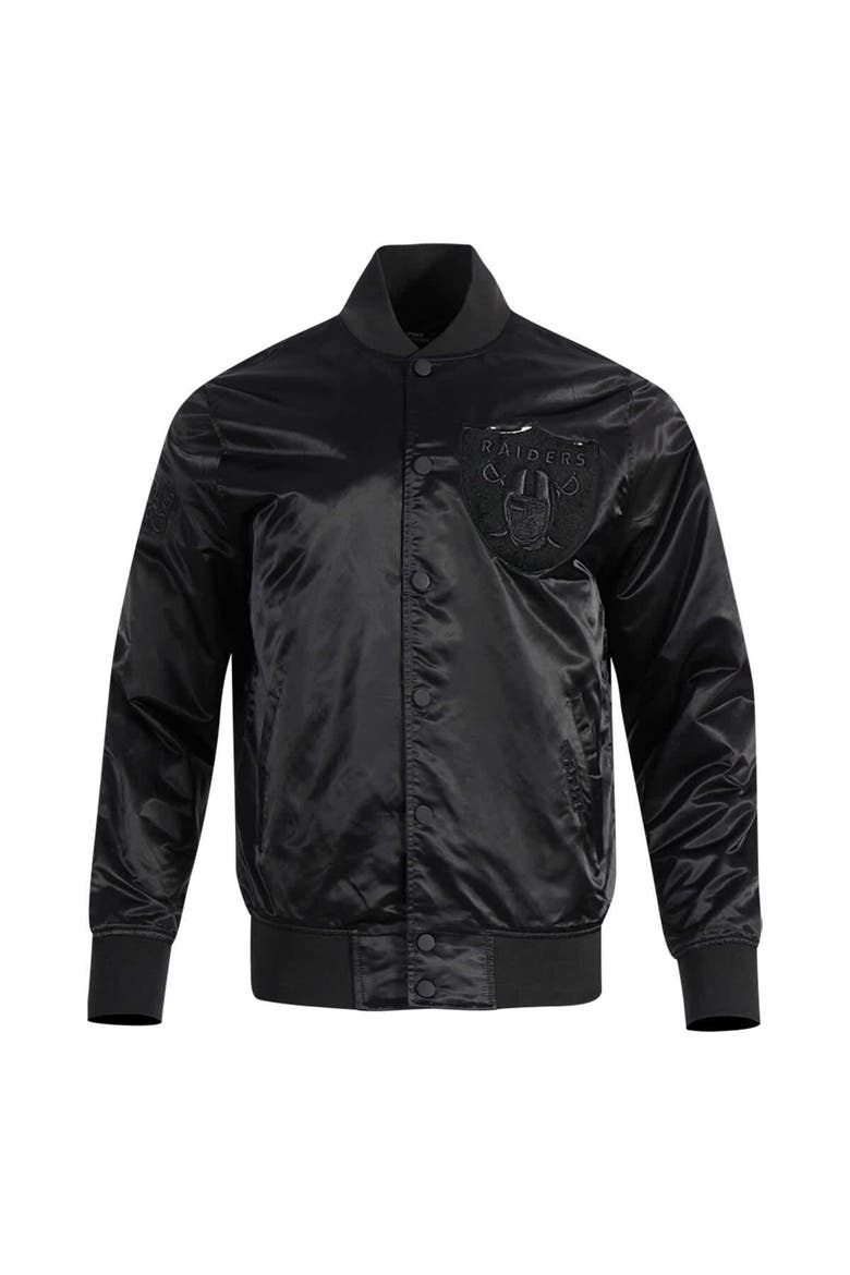 Men's Pro Standard Maxx Crosby Black Las Vegas Raiders Player Full-Snap Jacket, Alternate, color, Black