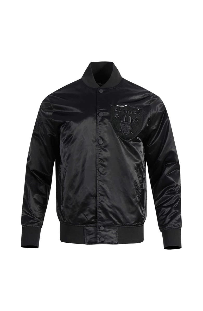 PRO STANDARD Men's Pro Standard Maxx Crosby Black Las Vegas Raiders Player Full-Snap Jacket, Alternate, color, Black
