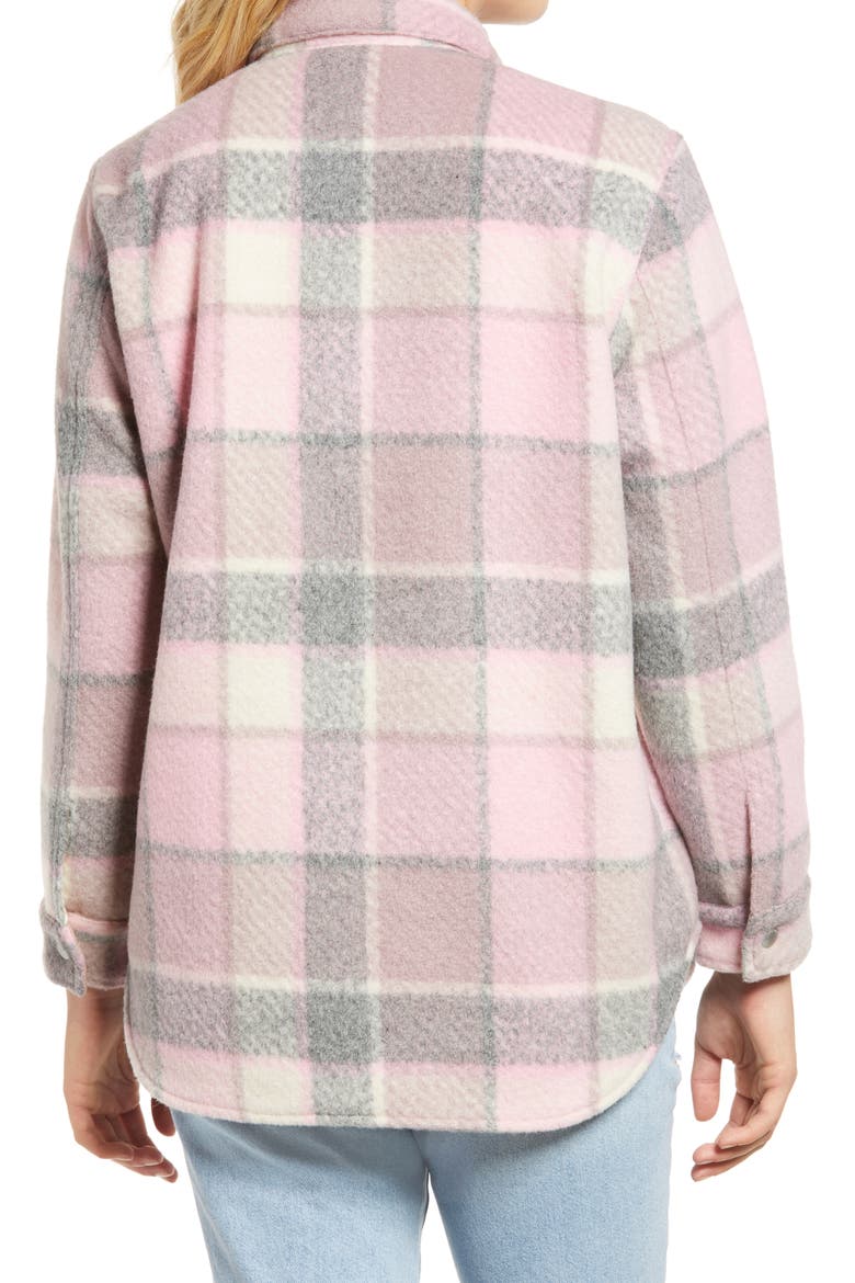 Plaid Flannel Shirt Jacket, Alternate, color, CABIN FEVER