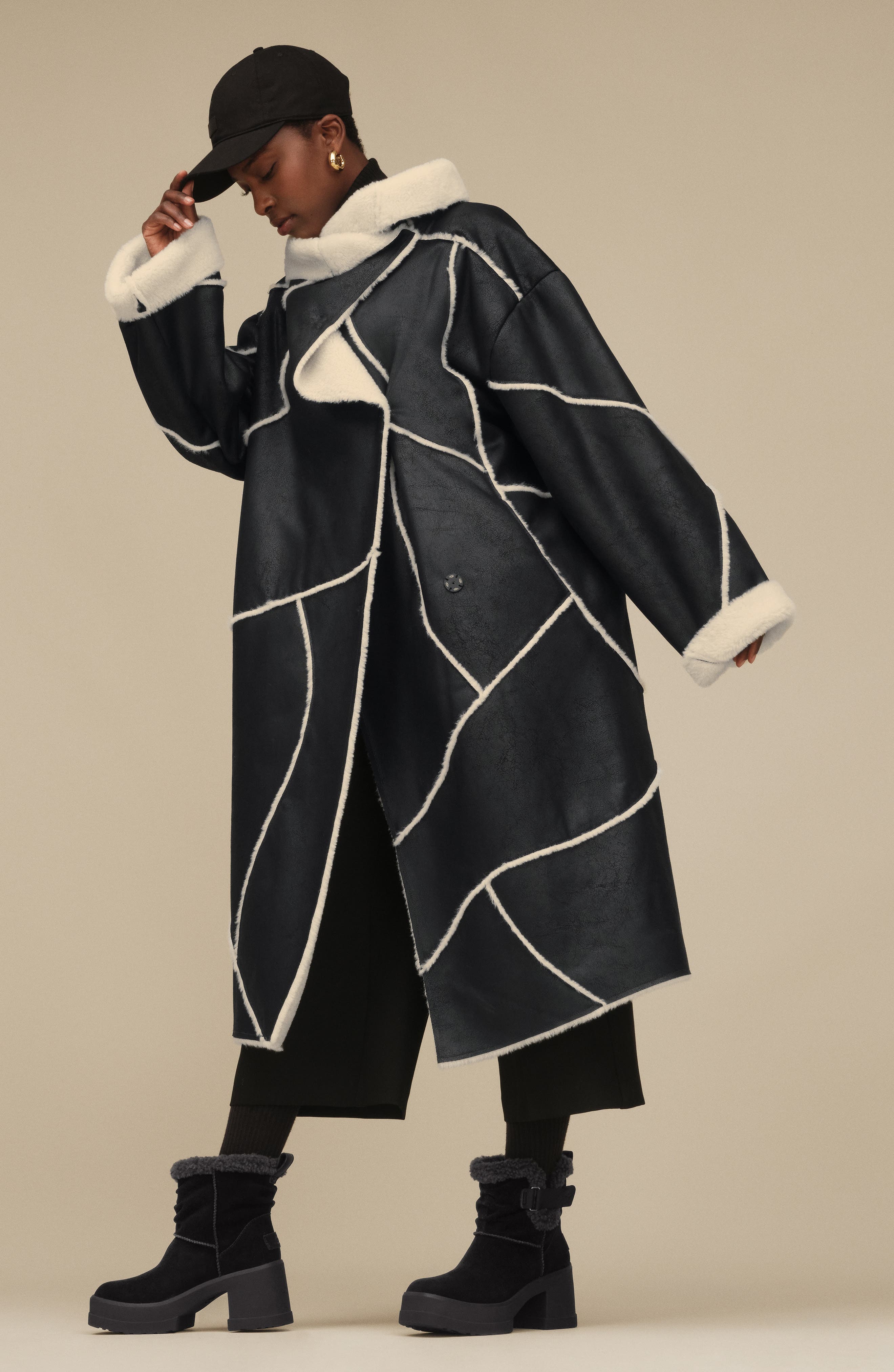 UGG<sup>®</sup> Moxy Genuine Shearling Trim Pull-On Boot, Alternate, color, 