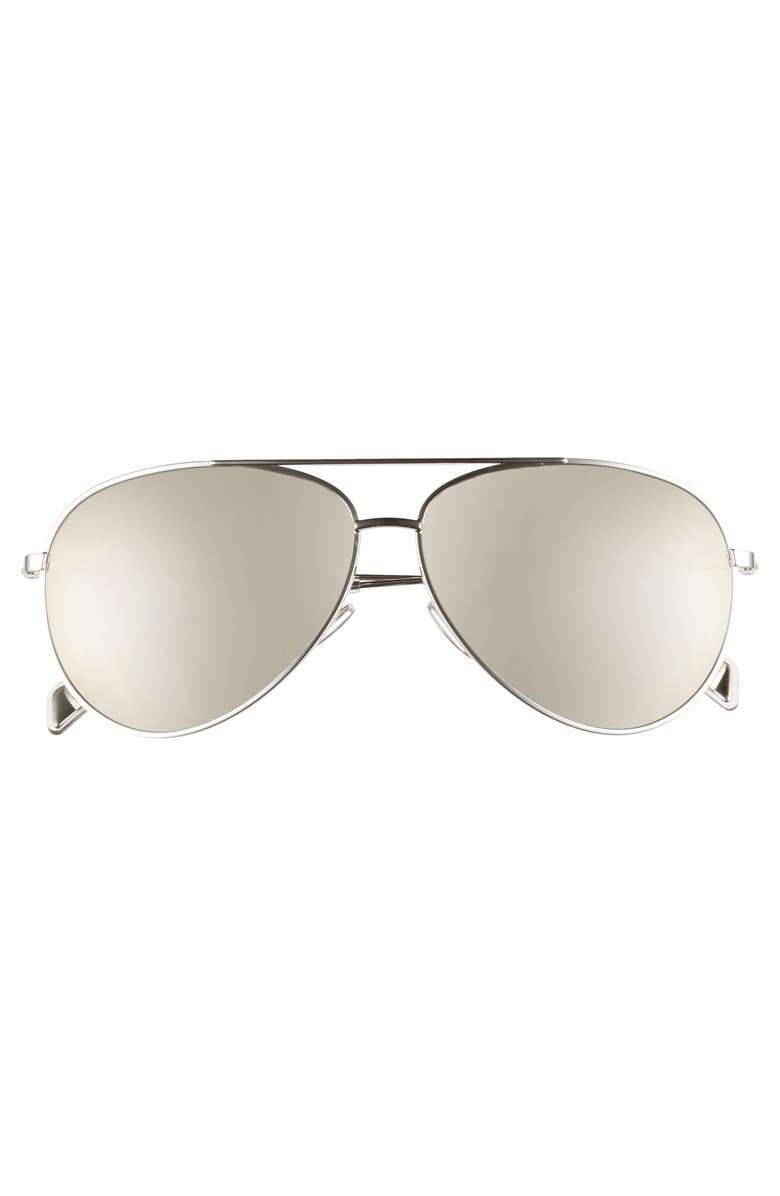 CELINE 61mm Mirrored Aviator Sunglasses, Alternate, color,