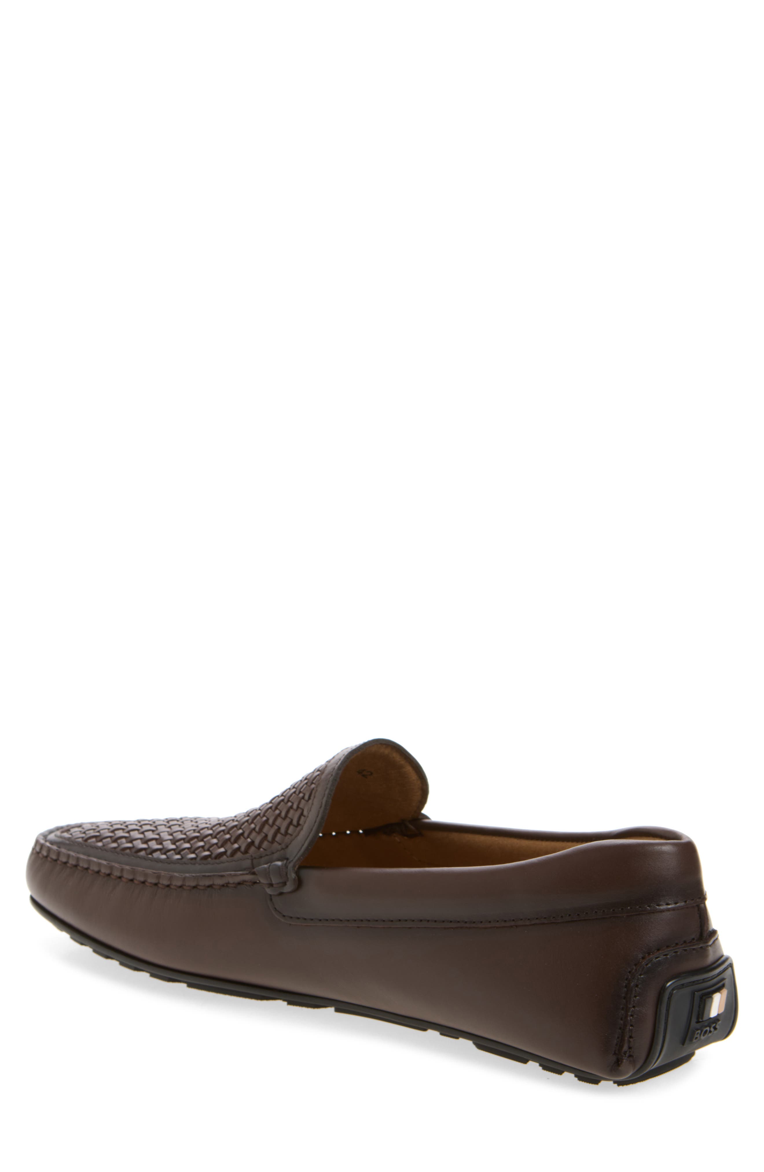 Noel Moc Toe Loafer, Alternate, color, DARK BRN