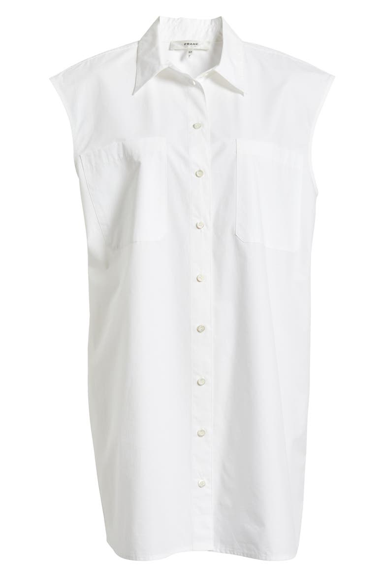 The Poplin Shirtdress, Alternate, color, WHITE