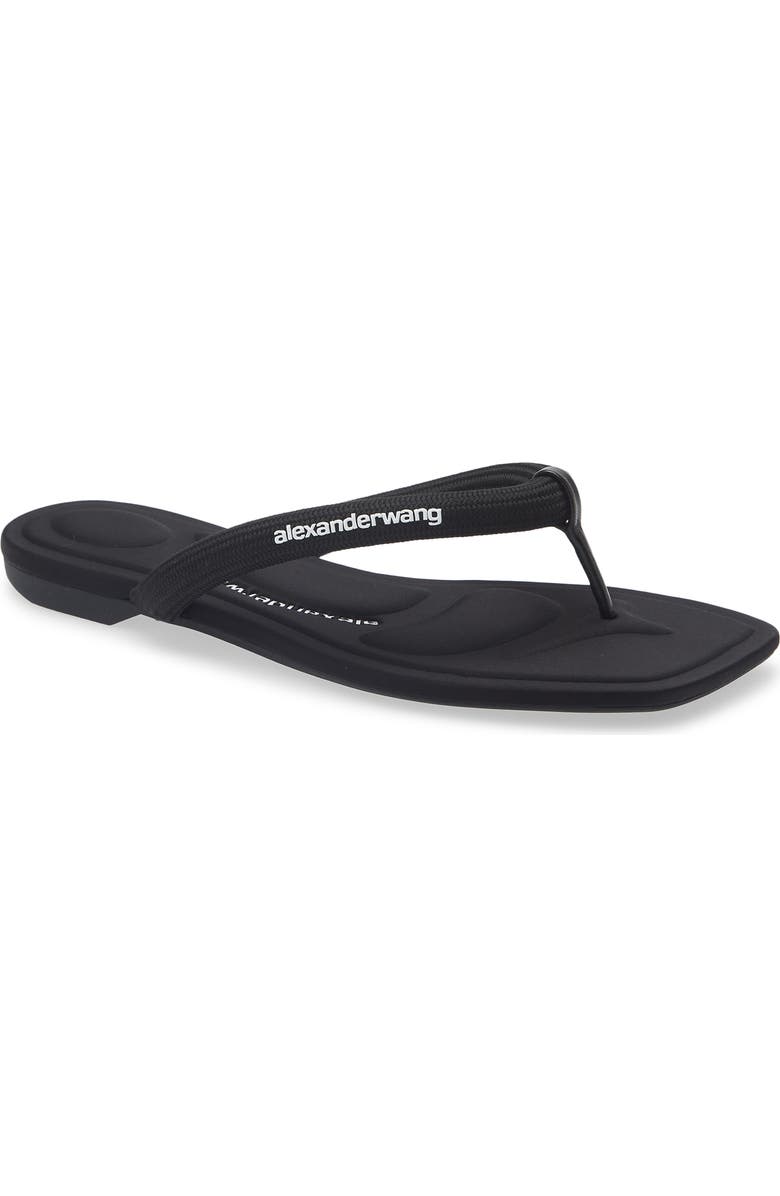 Alexander Wang Jenna Tubular Strap Flip Flop, Main, color, Black