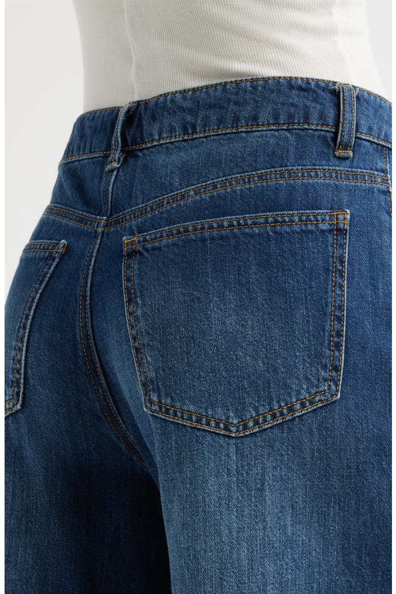Drawstring High Waist Wide Leg Jeans, Alternate, color, ADELAIDE